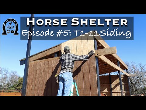 Видео: Строительство конюшни — Эпизод №5: Деревянный сайдинг T1-11