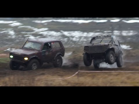 Видео: заруба с Летающей нивой.джип спринт "Осенняя жара" заезд ТР-С