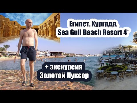 Видео: Sea Gull Beach Resort 4*, Хургада, Египет + экскурсия Золотой Луксор