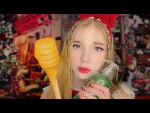 Видео: АСМР Уход за личком в волшебном магазинчике🧸💗 🌟Согрею тебя *липкий звук*ASMR magical care