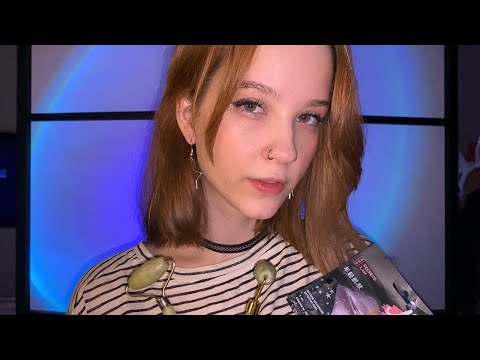 Видео: 💜ASMR уход  перед сном💜Массаж, масочка, коррекция бровей