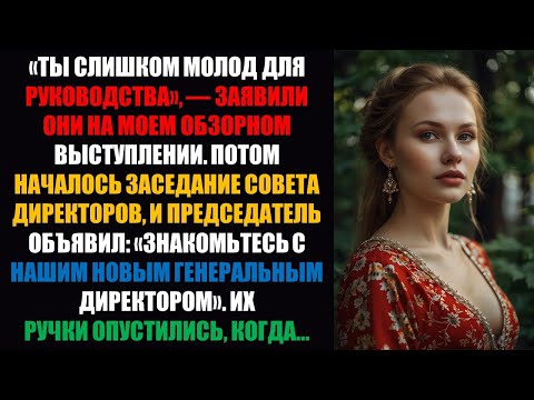 Видео: Меня не повысили, потому что я «слишком молод». Затем началось заседание совета директоров.