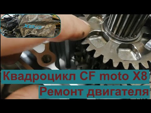 Видео: Квадроцикл CF moto X8. Ремонт двигателя