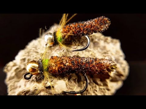 Видео: Мушка Андрея Тороповского MOP Cased Caddis. Нимфа ручейник в домике.