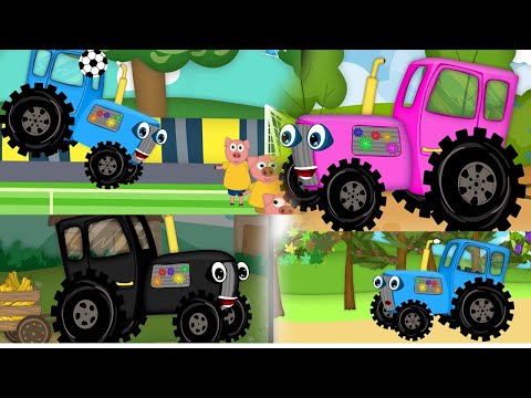 Видео: Вчимося з Тракторцем | Збірка мультиків для дітей | САВУСИКИ @Savko Studio - Дитячі пісні автора Бульки