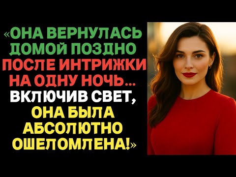 Видео: «Она вернулась домой поздно после интрижки на одну ночь. Включив свет, она… | Истории измен с ВК»