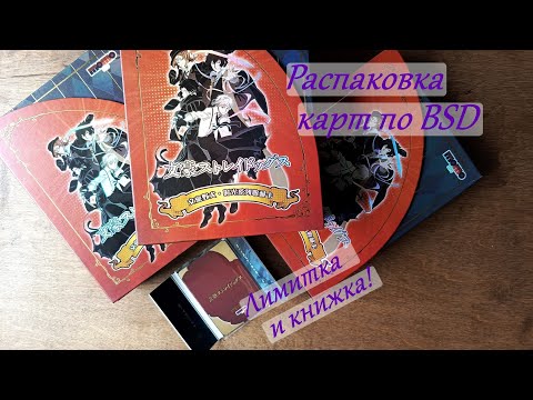Видео: Распаковка карточек по бродячим псам. BSD MOMO card 