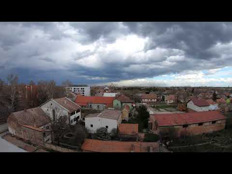 Видео: Чуть ли не ураган в Сербии 13.03.2025