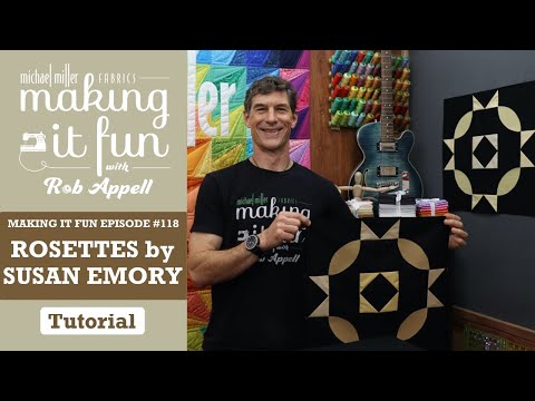 Видео: Розетки от Сьюзен Эмори — Michael Miller Fabrics, Making it fun #118