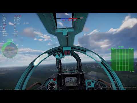 Видео: Советский МИГ23МЛ в воздушных боях в симуляторном режиме