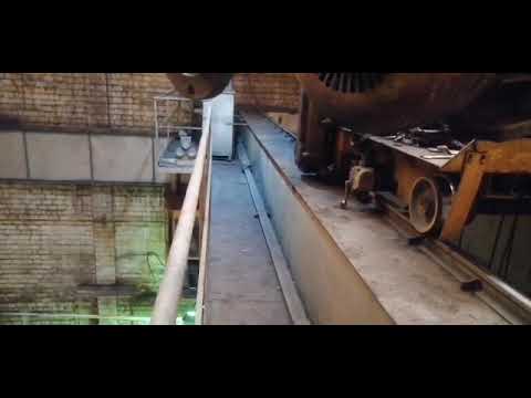 Видео: пошёл дым с электродвигателя подъёма груза на мостовом кране.