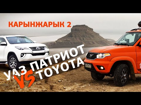 Видео: Что лучше, УАЗ Патриот или Toyota? Владельцы Тойот тестируют УАЗ Патриот в Мангистау, Карынжарык.