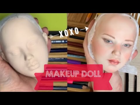 Видео: doll painting tutorial роспись куклы #artdolls #dolltutorial #makeupdolls #авторскаякукла