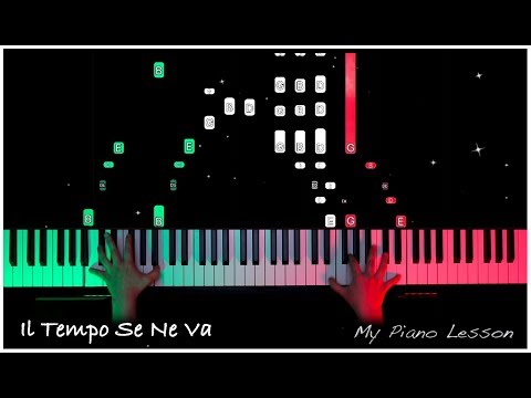 Видео: Adriano Celentano - Il Tempo Se Ne Va - Piano Tutorial Cover by Marina Kirova (Адриано Челентано)