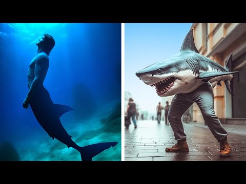 Видео: Что, если бы люди и рыбы поменялись местами