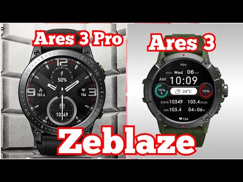 Видео: Smart watch Zeblaze Ares 3 Pro vs Ares 3, 400 mAh, IP68. Сравнение и знакомство!