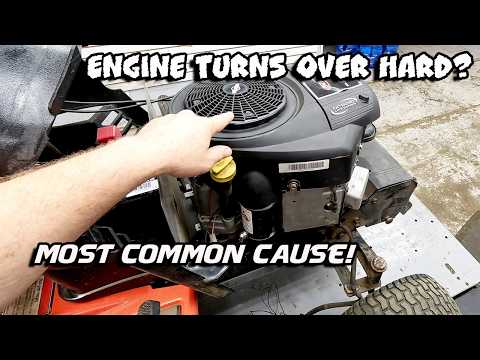 Видео: Двигатель Briggs Twin не вращается, зависает, трудно вращается, не вращается вручную, пытается, н...