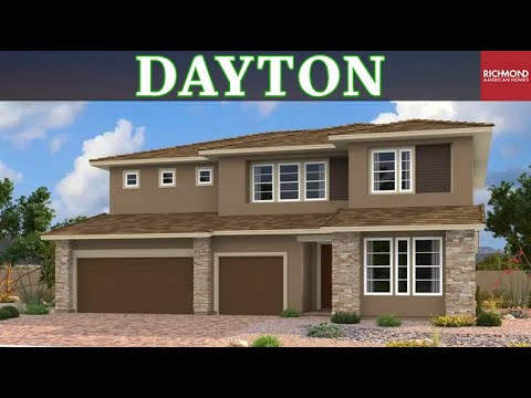 Видео: Роскошные дома на юго-западе Лас-Вегаса — план Дейтона в жилом комплексе Silver Bow от Richmond A...