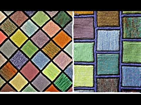 Видео: Урок вязаного пэчворка N26. Простейший квадратик.