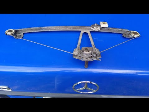 Видео: МЕРСЕДЕС 124 МЕХАНИЧЕСКИЙ СТЕКЛОПОДЪЁМНИК!