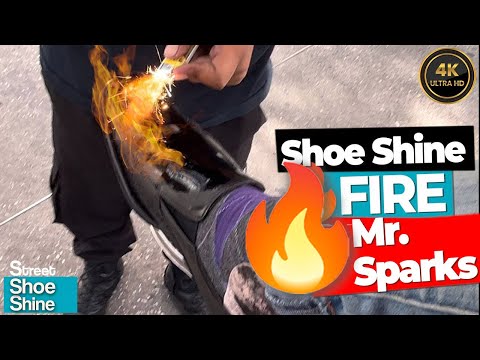 Видео: Растопите чернила на моих туфлях 😮😮🔥🔥 ЛУЧШИЙ АСМР-пылесос для обуви Fire #asmr #shoeshine