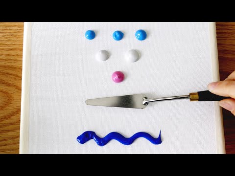 Видео: Учебник по акриловой живописи | лесной водопад пейзажная живопись | Легкая Акриловая Живопись #19