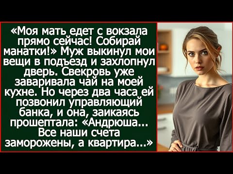 Видео: «Андрюша... Все наши счета заморожены, а квартира...» - взвыла свекровь.