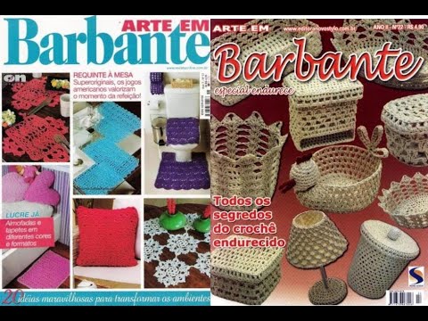 Видео: Arte em Barbante №11, №22 Журнал с образцами на португальском языке