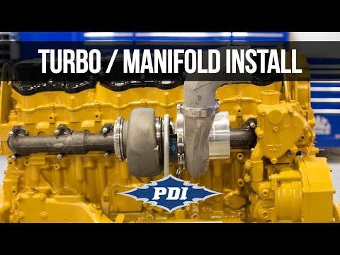 Видео: Как установить: турбокомпрессор PDI и выпускной коллектор — CAT C15