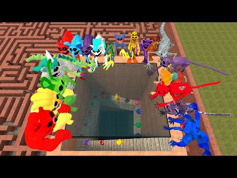 Видео: Встречайте совершенно новых глав 1-4 «Семейка игр Поппи»: зоономалии, монстры в большом лабиринте...