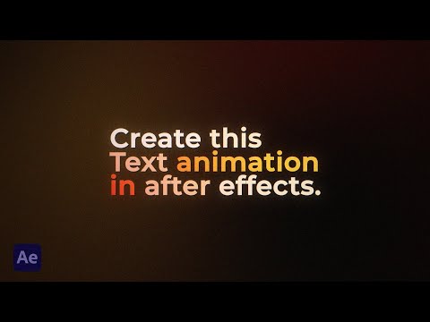 Видео: Создание градиентной подсветки текста в After Effects