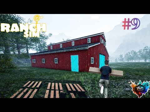 Видео: Ranch Simulator #9 - наконец то строим амбар и новые курицы  #баги #приколы #файлы #ранчо #симулятор