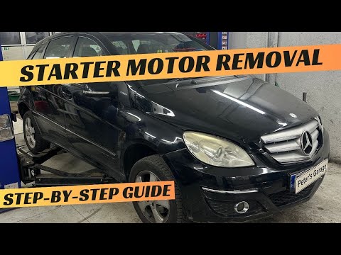 Видео: Замена стартера Mercedes B-Class W245 B150 B160 B170 B180 B200