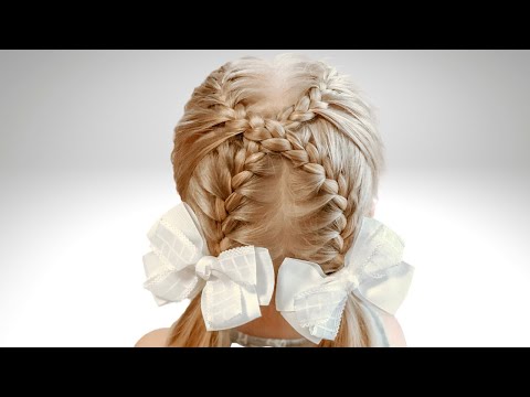 Видео: Прическа Коса крест накрест Детские прически