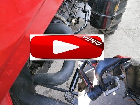 Видео: модернизация китайской рулевой тяги для мини трактора