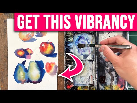 Видео: Как перестать ЧРЕЗМЕРНО СМЕШИВАТЬ акварельные краски