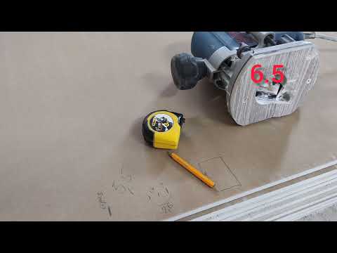 Видео: Фрезеровка гипсокартона. Как разметить ГКЛ под фрезеровку?drywall milling