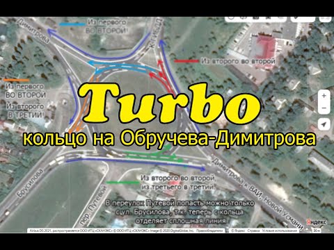 Видео: Турбокольцо на Обручева-Димитрова.