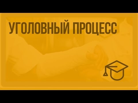 Видео: Уголовный процесс. Видеоурок по обществознанию 10 класс
