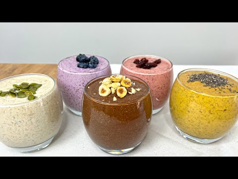 Видео: Энергетический завтрак за минуту. Без сахара / Протеиновый, ягодный и фруктовый.