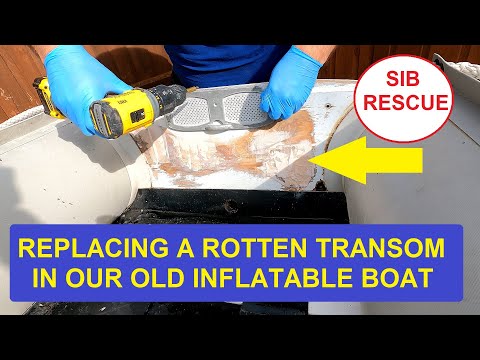 Видео: Как заменить транец надувной лодки — SOS — Спасаем нашу #SIB