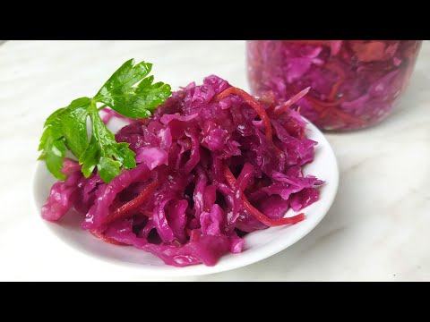 Видео: Как ферментировать краснокочанную (красную) капусту?