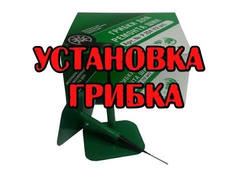 Видео: Правильная установка грибка на мото авто резину. Ремонт прокола