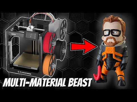 Видео: Обзор 3D-принтера Flashforge AD5X — многофункциональный зверь за 399 долларов