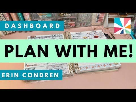 Видео: Планируйте общение со мной! | 3–9 ноября | Эрин Кондрен LifePlanner | Макет панели управления | Т...