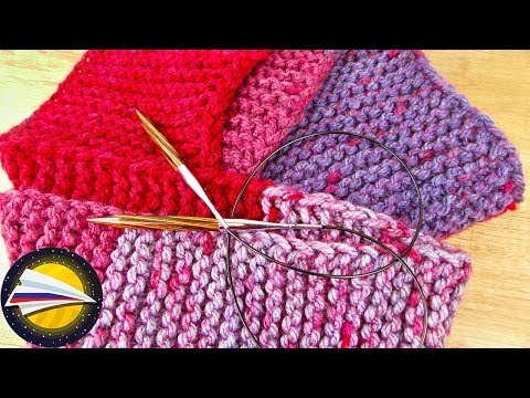 Видео: Вяжем шарф спицами | Как связать шарф за 30 минут лицевыми петлями | Вязание для начинающих