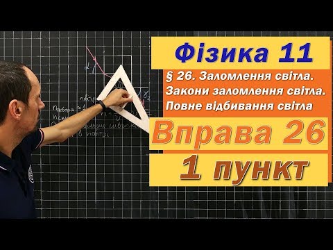 Видео: Фізика 11 клас. Вправа № 26. 1 п
