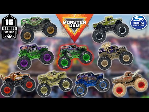 Видео: SPIN MASTER MONSTER JAM СЕРИЯ 16 | МАСШТАБ 1:64
