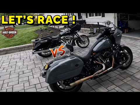 Видео: Race Stage 2 Road Glide против Stage 2 Low Rider ST.