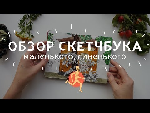 Видео: Обзор скетчбука (маленького, синенького)
